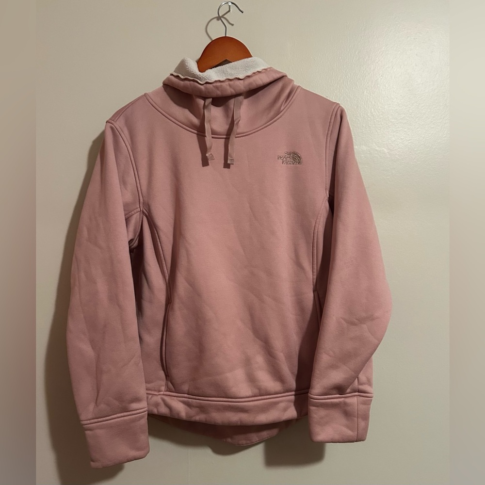 The North Face Light Pink Fleece hoodie